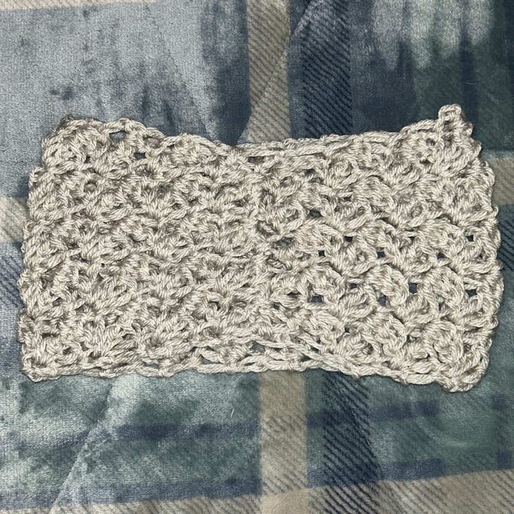 Crocheted handmade neck scarf